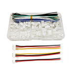 XH 2.54mm Connector Socket Kit with 22 AWG Pre-Crimped Silicone Cable Wire 2/3/4/5/6 Pin Housing Adapter Male Female JST-XH