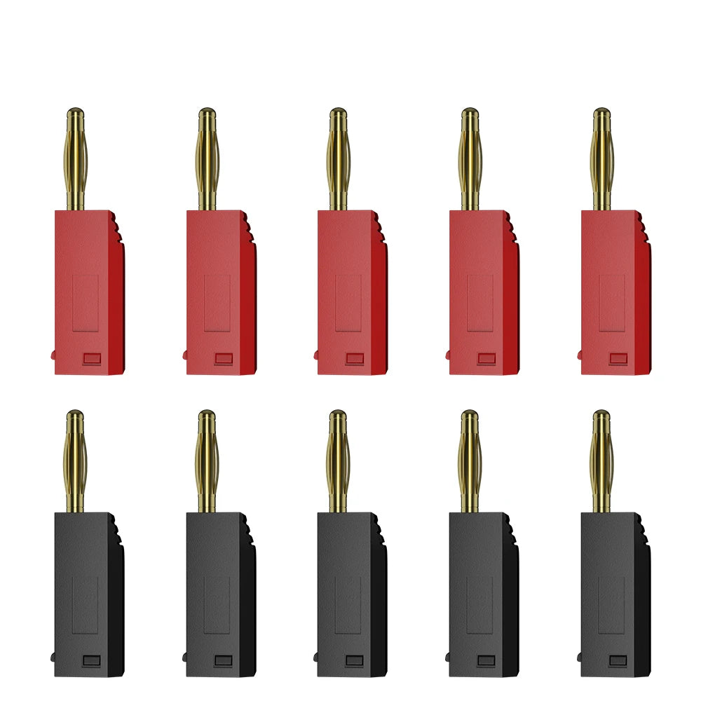 JZDZ 10PCS 2MM Banana Plug Gold Plating Stackable Electrical Terminal Connector  Accessories 5 Colors J.10003