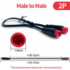 4Pcs M8 IP67 Waterproof Sensor Cable Connector 2 3 4 5 6 Pin Male Female Plug Socket 20cm Wire Extension Kit Industrial