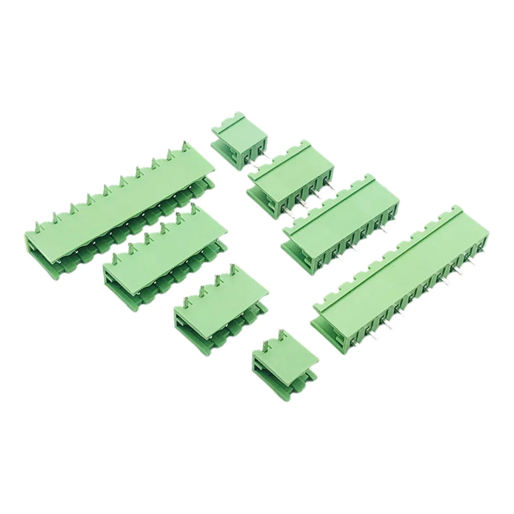 5/10Pairs 2EDG 5.08mm Pitch Screw Terminal Blocks 2/3/4/5/6/7/8/9/10/12 Pin Male Plug Female Socket PCB Connector 5.08 mm