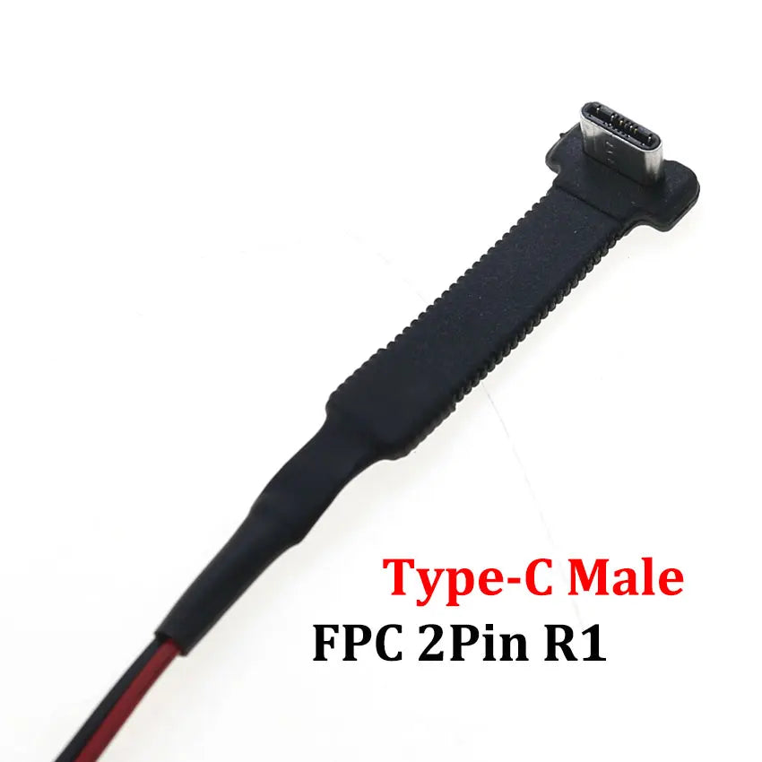 JCD Micro USB C Type-C FPC 2Pin 3Pin With Resistor R1 Soft Flat Cable Male Plug Mobile Phone Fast Charging Cable Extension Wire