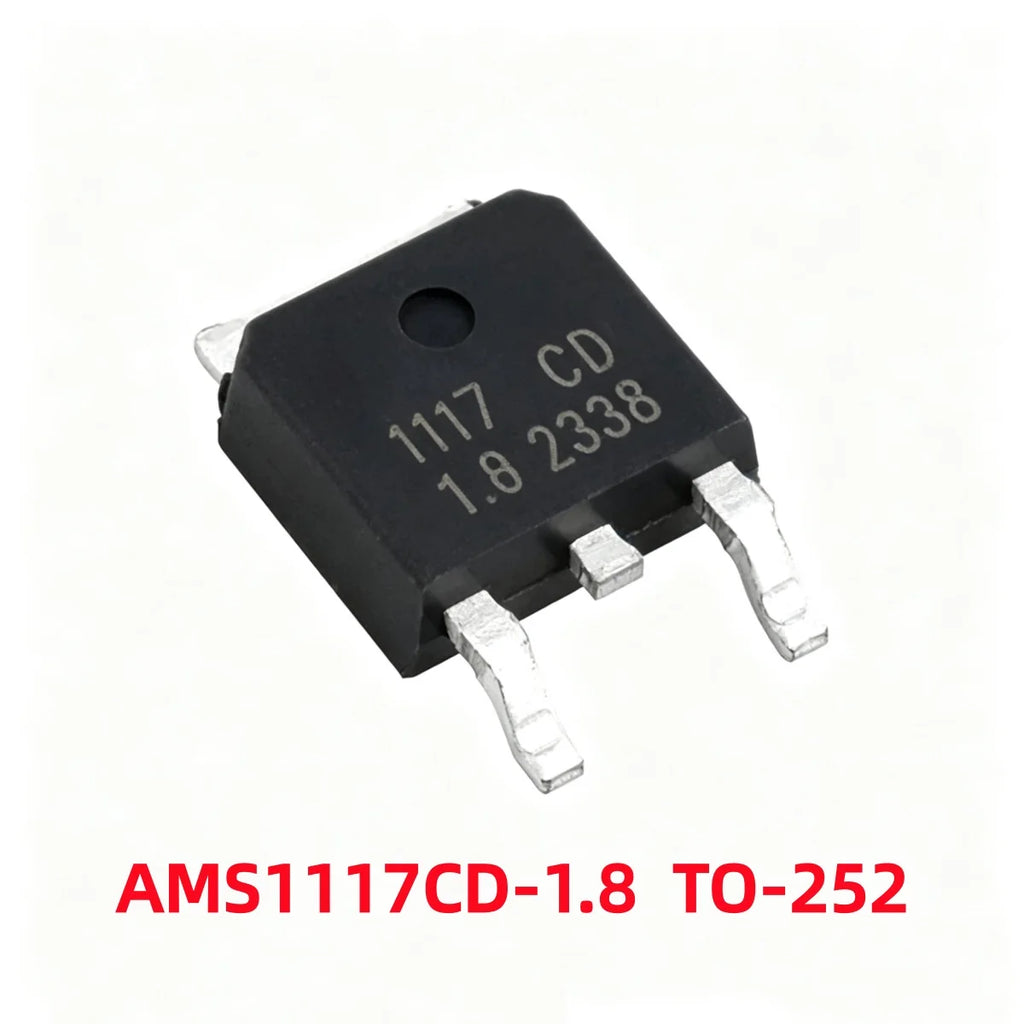 50/100Pcs AMS1117-1.2V 1.5V 1.8V 2.5V 3.3V ADJ SOT-223 SOT-89 AMS1117CD-5.0 TO-252 Adjustable/Fixed Low Dropout Linear Regulator