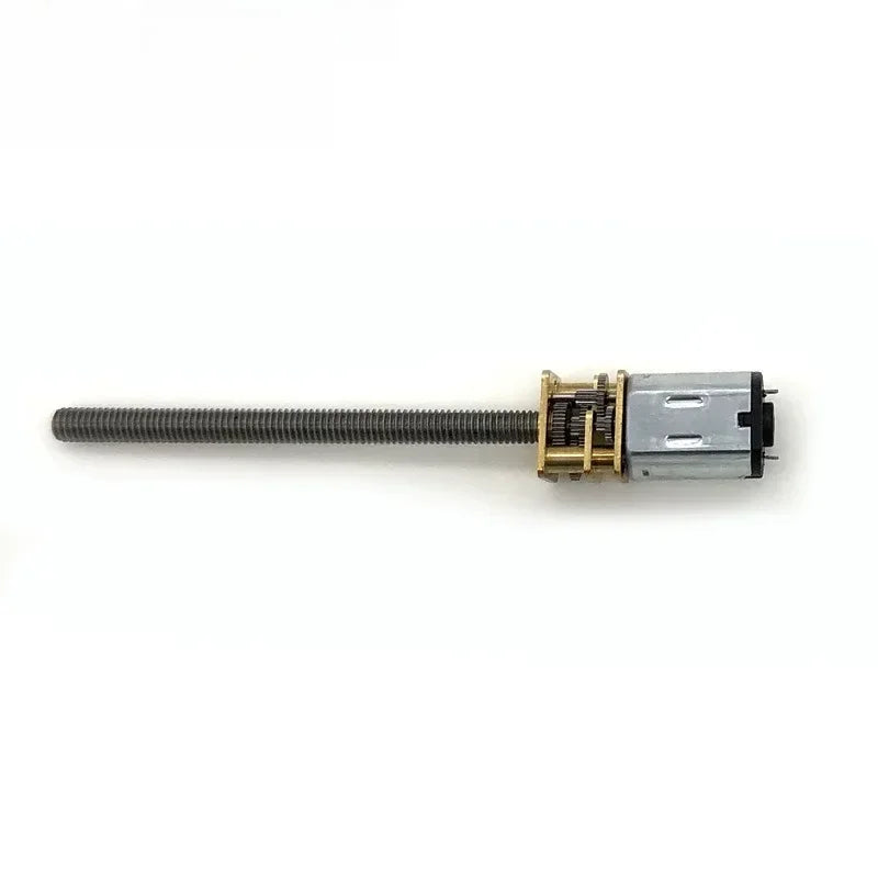 DC 3V 6v  gear motor N20 long shaft screw motor M4-55 threaded rod low speed metal Electric motor Smart car