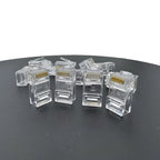 50pcs RJ45 Cat6/Cat5e Connectors Crystal End 8P8C Crimp UTP Standard Ethernet Network Modular Plug No Pass Through