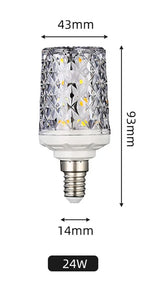 E14 E27 Led Corn Bulb 24W 30W 40W 50W Lamp Chandelier Decorative Living Light SMD5730 Chip Small Warm Replace Halogen Home Room
