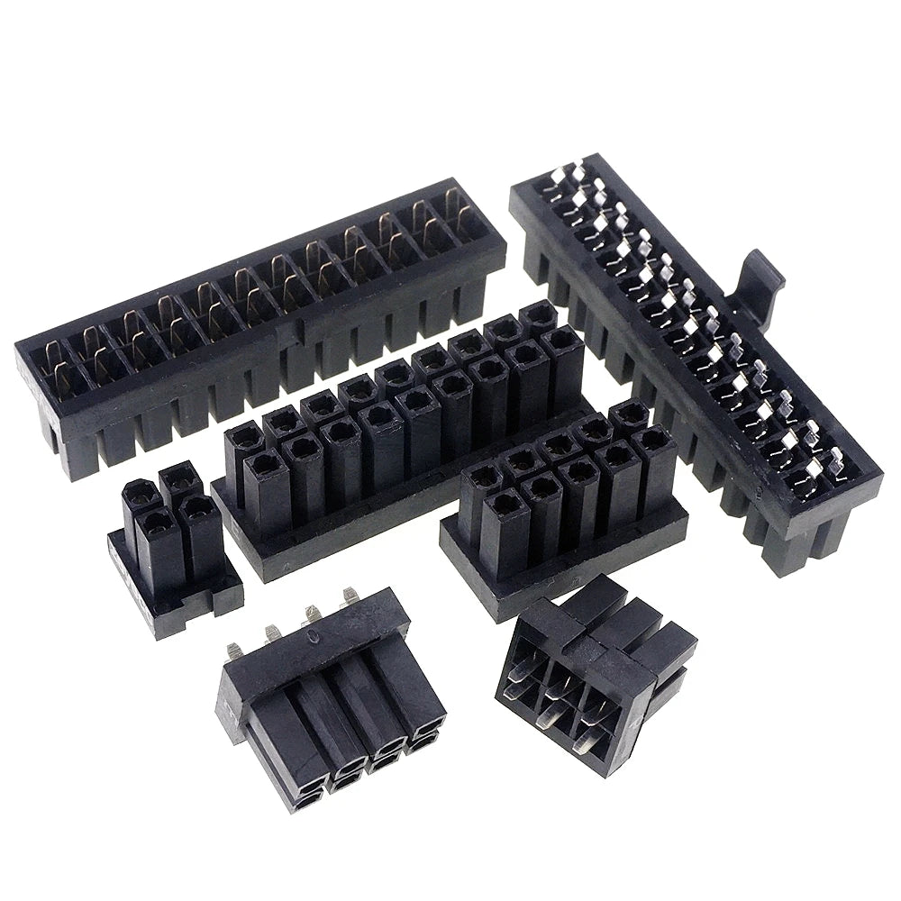 5/20 PCS 4.2 MM 4 6 8 10 18 20 24 PIN Socket Female Header Computer PCEI PCI-E GPU CPU EPS ATX PSC PCB Soder Power Connector