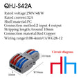 25PCS Electrical Cable Connectors Push-in Quick Terminal Blocks LED Cable Wiring Tool Wire Connectors Rail Installation Model