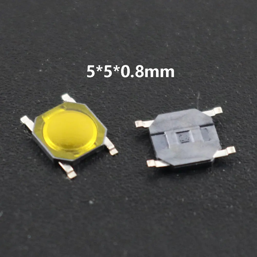10Pcs/Lot Touch Tact Waterproof Switch Kit 4x4/5x5/4.5x4.5 SMT Micro Tactile Push Button Touch Switch 4 Pin LCD Monitor Repair ﻿