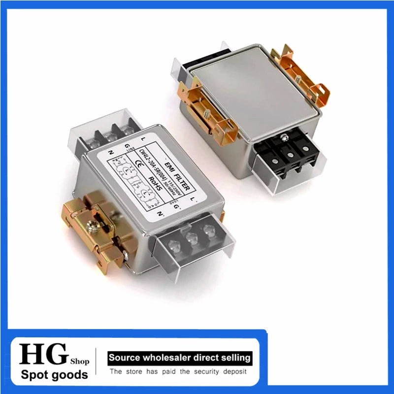 CW4L2-3/6/10/20/30A-SR(004) Single-phase AC power filter rail type single-phase bipolar filter equipment Purifier EMI interferen