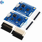 1PC ESP8266 Module for WeMos D1 Mini Pro – NodeMCU Board with 4M/16M Flash, CP2104 & External Antenna (for Arduino-Compatible)