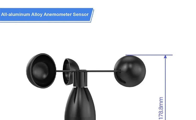 Ultrasonic Wind Sensor Anemometer Module 0‑2V 5V 10V 4‑20mA RS485 NPN PNP Multi‑Output Industrial Weather Station Sensor