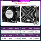 1PCS EC Brushlee Fan 6025/8025/9225/12025/12038/12032 AC 110V 115V 120V 220V 240V Cooling Cooler Fan
