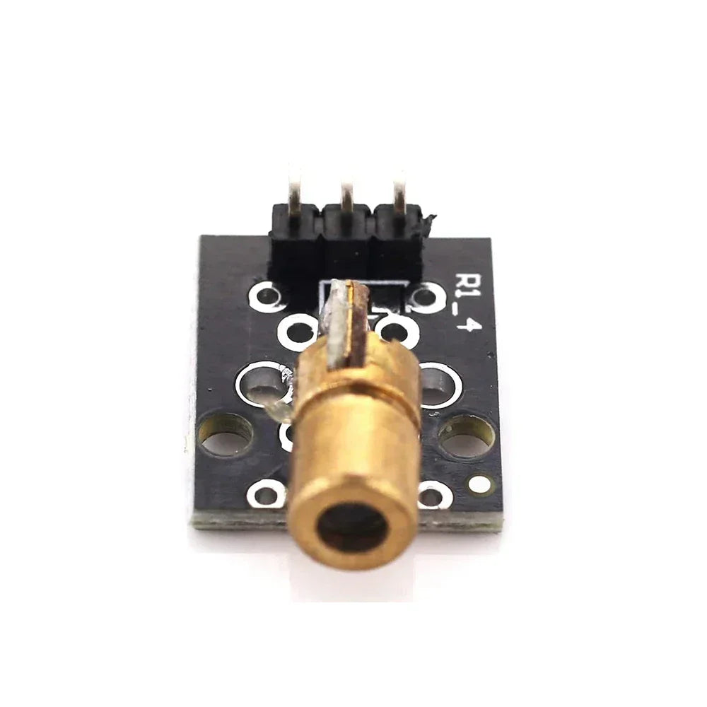 1-10pcs KY-008 650nm Laser sensor Module 6mm 5V 5mW Red Laser Dot Diode Copper Head for Arduino