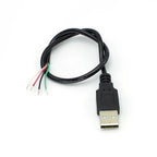 30cm Power Supply Cable 2 Pin USB 2.0 A Female Male 4 Pin Wire Jack Charger Charging Cord Extension Connector DIY 5V Line