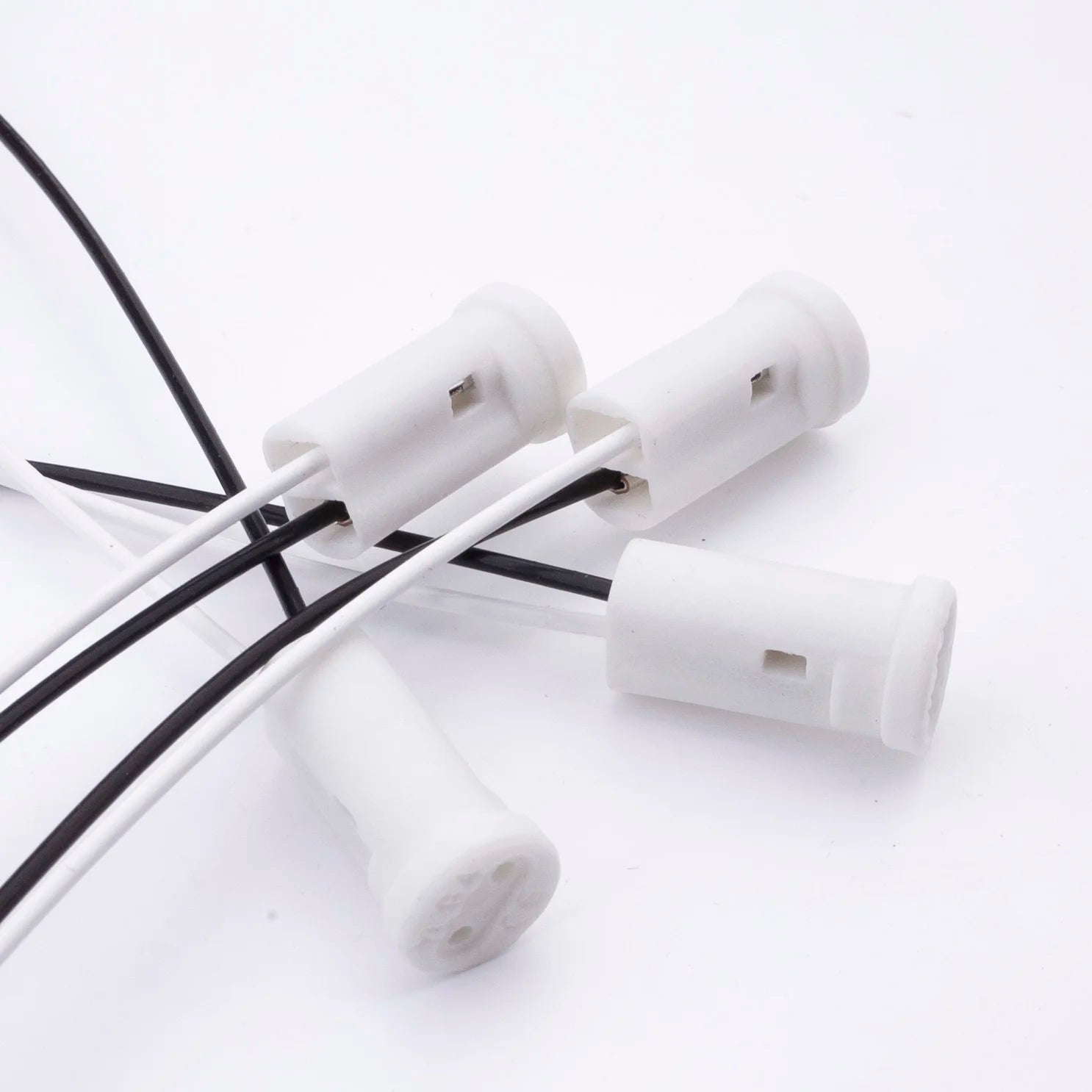 10/20/50/100PCS G4 Lamp Socket White Black 12V 220V G4 Lamp Holder For LED Crystal Heads Light Bulb Halogen Light Bulb 10CM-50CM