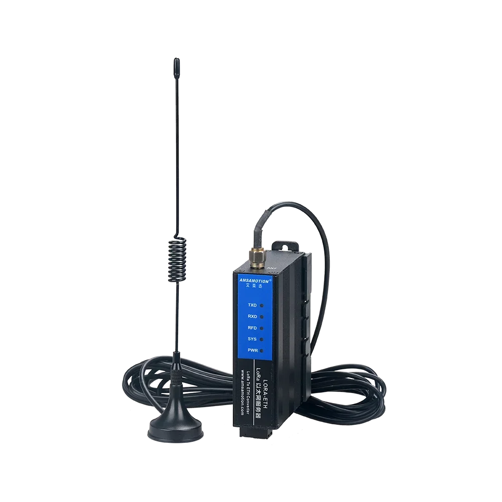 LORA to Ethernet Module LORA-ETH Wireless Remote IO Converter Transmission Signal Data Acquisition Transceiver 3m 10m Antenna