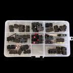 40PCS/Box Mini Micro Limit Switch NO NC 2P 3P Terminals SPDT 5A 125V 250V Roller Arc Lever Snap Action Push Micro Switches