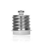 2PCS E40 To E27 Light Socket Adapter Mogual To Medium Edison Screw Halogen High Temp PBT LED Bulb Base Lamp Holder Converter