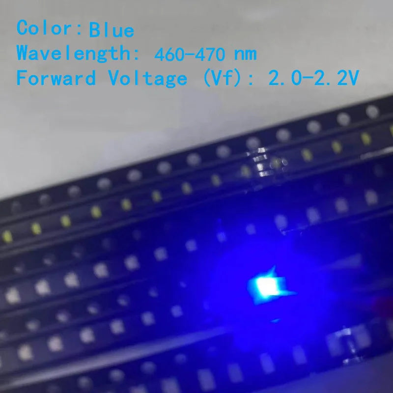 1 full reel(3K/4Kpcs) High Brightness SMD LED Chips 0402/0603/0805/1206 Red/Yellow/Blue/Green / White, Light Emitting Diode