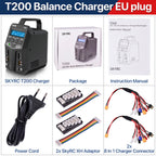 SKYRC T200 T400 T100 AC/DC Lipo Battery Dual Balance Charger Discharger for Traxass Airsoft Drone RC Battery Charger Fast Charge