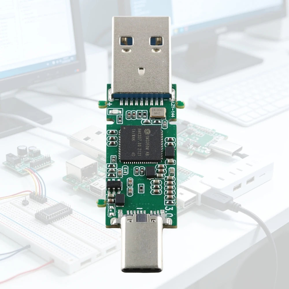 SM3350 USB Main Control Board Module UFS BGA153 USB3.1 Type-C Dual Interface Flash Drive Storage Module DIY Soldering Project