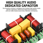 200W Crossover 3 Way Home Theater Treble Bass Audio Sound Speaker Amplifier Frequency Divider Filter 3 Way Crossover