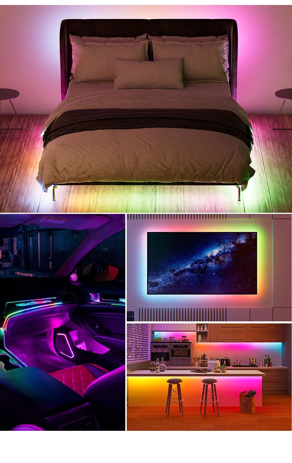 5mm Ultra-Narrow 2020SMD WS2812B RGBIC LED Strip Light WS2812 60/100/120/160/200Leds/m Individually Addressable IC Tape DC5V
