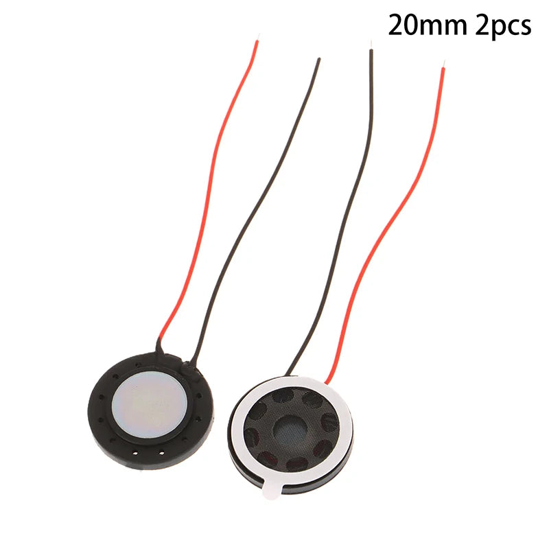 Hot 2Pcs Round 8 Ohm 1W Speaker 8ohm 15MM/18MM/20MM Loud Speakers Tablet Mobile Phone Trumpet Horn Small Loudspeaker Audio