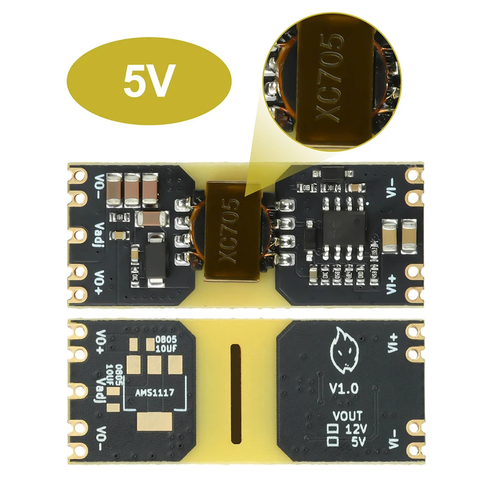 XC7010 Isolated Power Module DC 15-70V Input To DC 5V/12V Output Reserved For LDO Voltage Conversion Modules