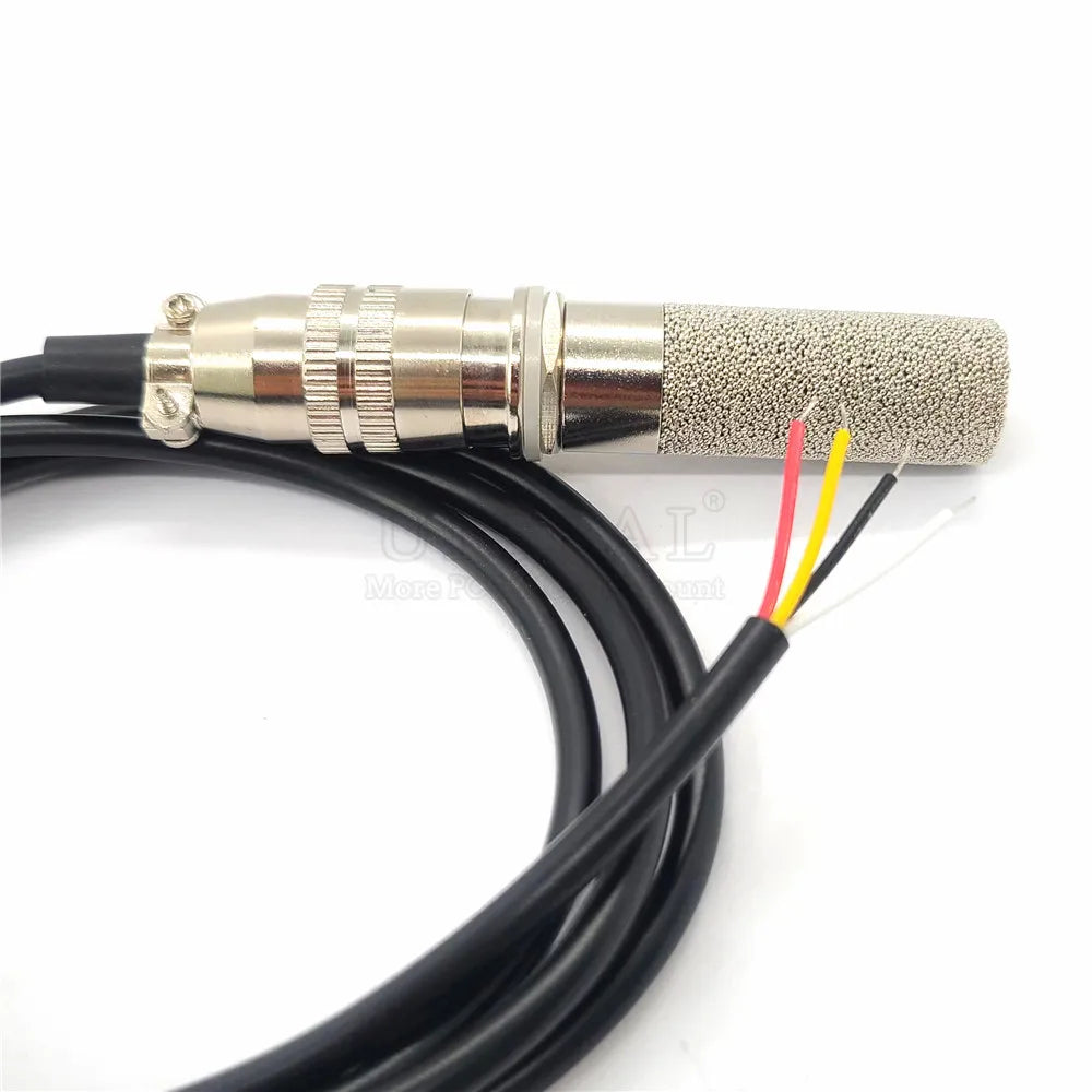 Temperature Humidity Sensor Probe Cable Metal Head Digital Capacitance Sensors 1M Length I2C Output SHT20 SHT30 SHT40 SHTC3