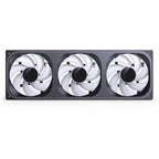 Jonsbo ZB-120/240/360 ARGB Computer case fan,4 sides Infinity Mirror lighting effect/28MM thickness integrated cooling fan