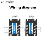 10A 25A 40A 60A 80A 100A 120A 150A 200A Three-Phase Solid state relay 3-32VDC SSR Single Phase DC Control AC AC Control AC