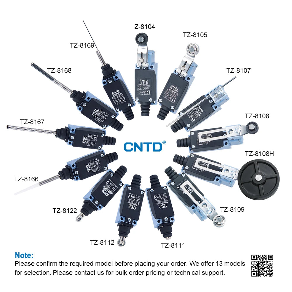 CNTD TZ-8109 IP65 Limit Switch 300V 10A SPDT Industrial Waterproof Travel Switch Double Spring CE Certified