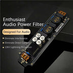 New HIFI Audio Power EMI Filter Module AC Power Filter Anti-Lightning Audio DIY