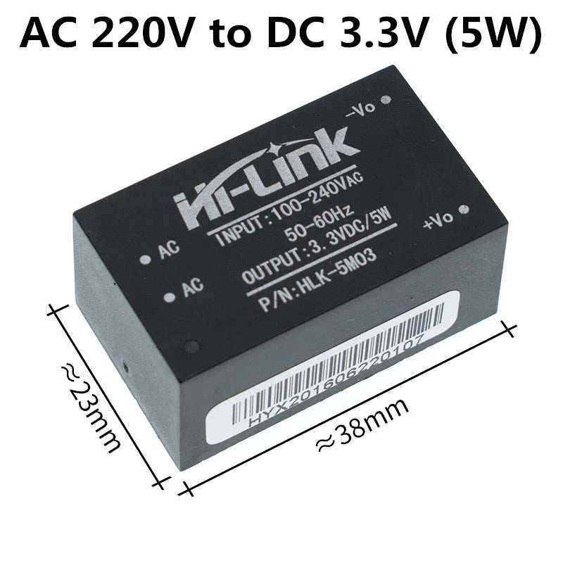 HLK-PM01 HLK-PM03 HLK-PM12 AC-DC 220V to 5V/3.3V/12V Mini Power Supply Module Intelligent Household Switch HLK-5M05