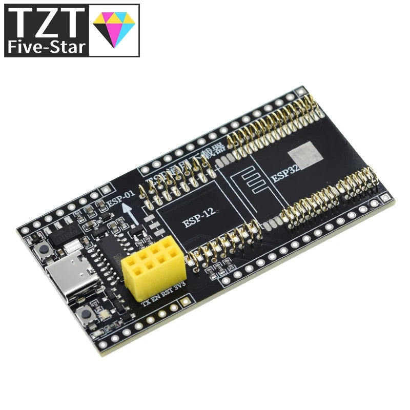 TZT 1/3PCS ESP8266 ESP32 Development Board Test Programmer Socket Downloader For ESP-01 ESP01S ESP12 ESP32 Adapter CH340