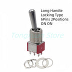 1pc SH T8013-Z1 12mm ON-OFF-ON SPDT DPDT 3/6/12PinS 2/3Position Maintained Toggle Switch Large Long Handle 3A 250VAC/5A 125VAC