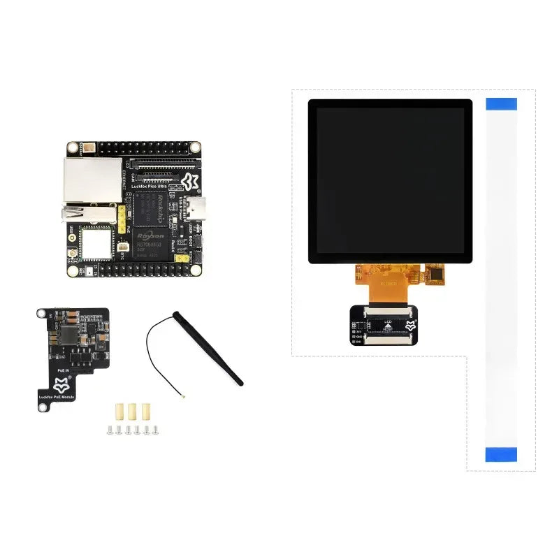 VoltSLuckfox Pico Ultra RV1106 Linux Micro Development Board, Integrates ARM Cortex-A7/RISC-V MCU/NPU/ISP Processors