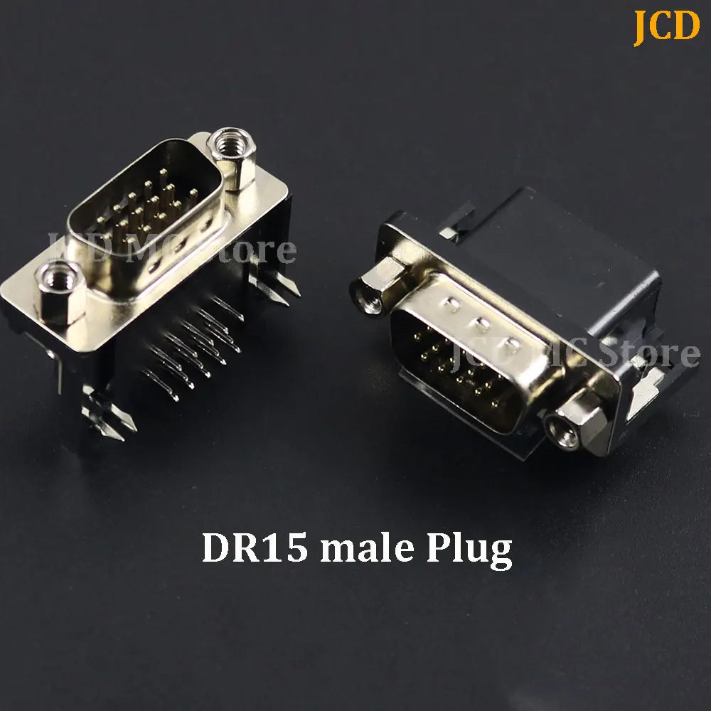 1/5/10Pcs DR9 DR15 Hole/Pin Female/Male Right Angle Welded D-Sub Connector RS232 Serial Port Adapter DB9 9/15 Pin