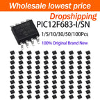 1~100Pcs Brand New Original PIC12F683-I/SN SOP 8 Surface Mount 8 Bit Microcontroller MCU Integrated Circuit Electronic Chip