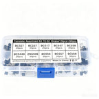 10Value 200PCS Transistor Assortment Kit S8050 S8550 2N2222 2N2907 BC337 BC327 BC517 BC556 2N3904 2N3906 A1015 C1815 Wit Box