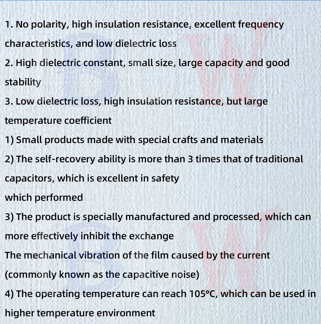 10PCS 63V 100V 250V 400V 630V CBB  Polypropylene film capacitor 100PF 220PF 470PF 10NF 1UF 22NF 100NF 220NF 330NF 470NF 680NF