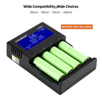LiitoKala Lii-PD2 Lii-PD4 LCD Lipo Battery Charger For 21700 20700 18650 18350 26650 22650 14500 NiMH Smart Full Automatic Stop