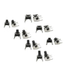 20Pcs 6x6 Tactile Tact Push Button PCB Momentary Self-reset Switch 4Pin Right Angle With stent 6*6*4.3/5/6/7/8/9/10/11/12/13mm