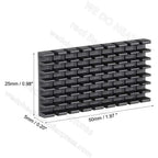 WE DO HEATSINK 50x25x5mm Without or With Thermal Pad Black Slotted Anodized Aluminum Heatsink Cooler Radiator