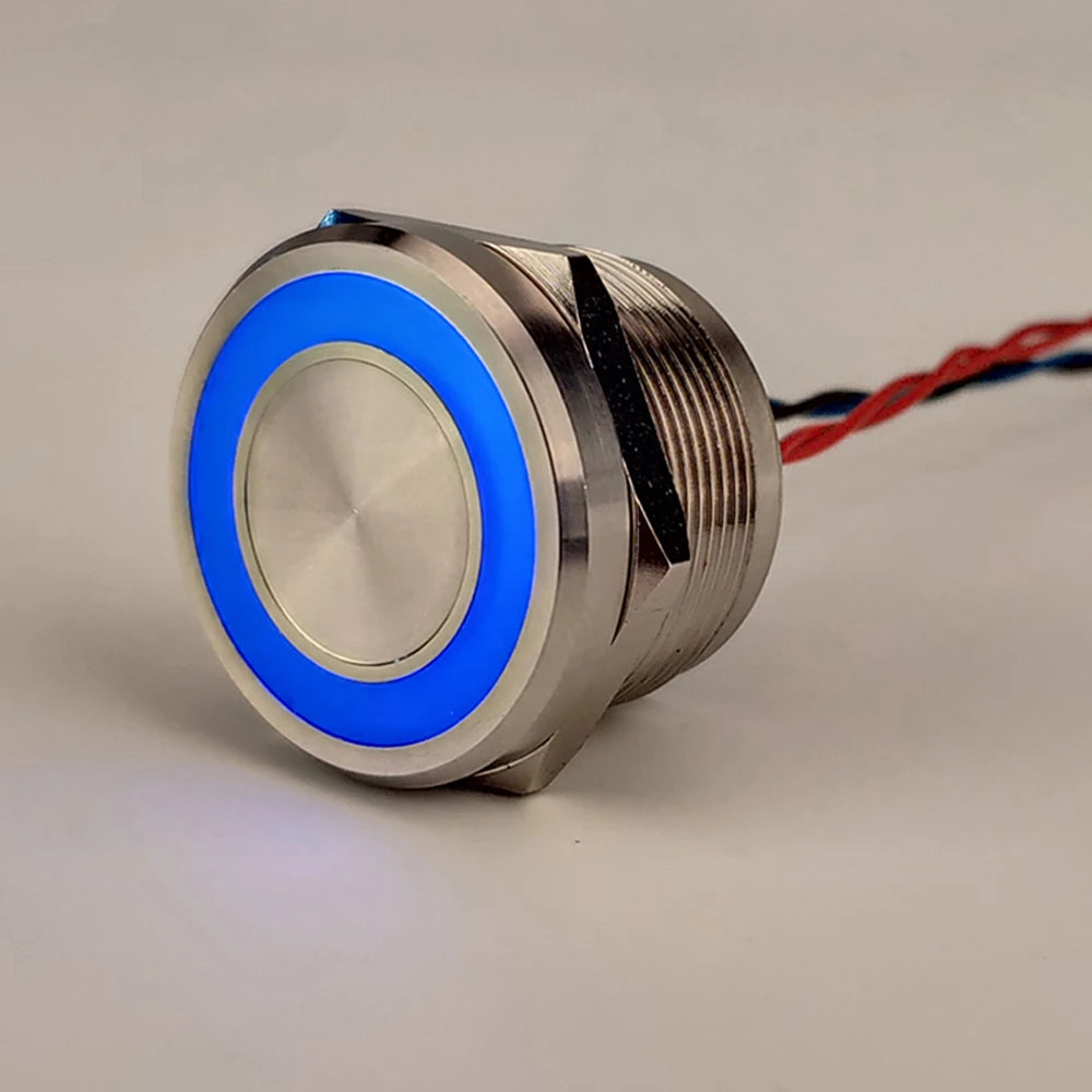 12/16/19/22/25/30MM IP68 Waterproof Stainless Steel  Momentary Push Button Switch Metal Piezo Touch Switch