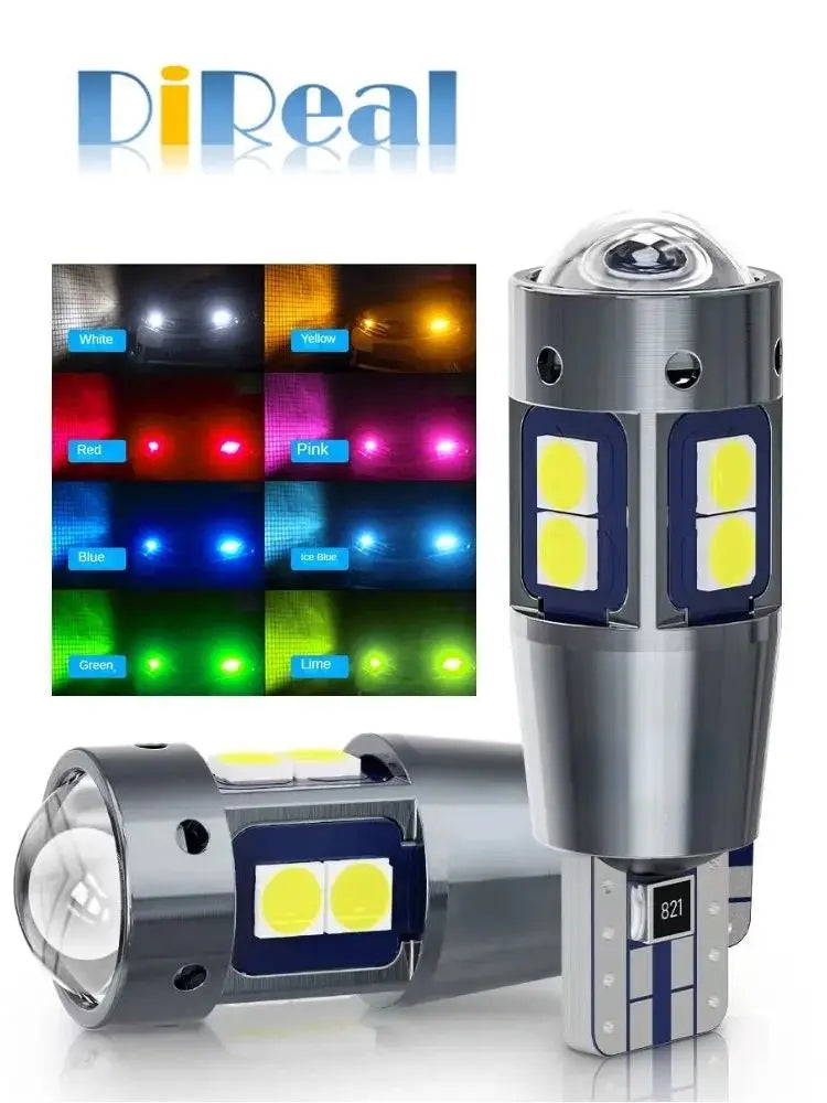 Car Interior Side Light T10 W5W 168 192 Led Tail Light 3030 10SMD 12V Auto Lamp CANBUS NO Error Car Marker Parking Bulb