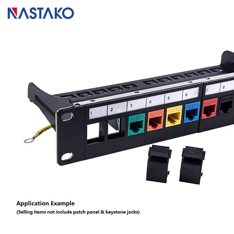RJ45 Keystone Jack Filling Module RJ45 Coupler Baffler Snap-in Keystone Frame Blind Plate For Modular Blank Patch Panel