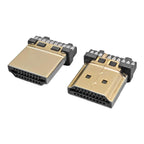 5/10Pcs HDMI Type A Male Connector 19Pin Gold Plated Soldering Plug for HD Electronic Equipment Repair