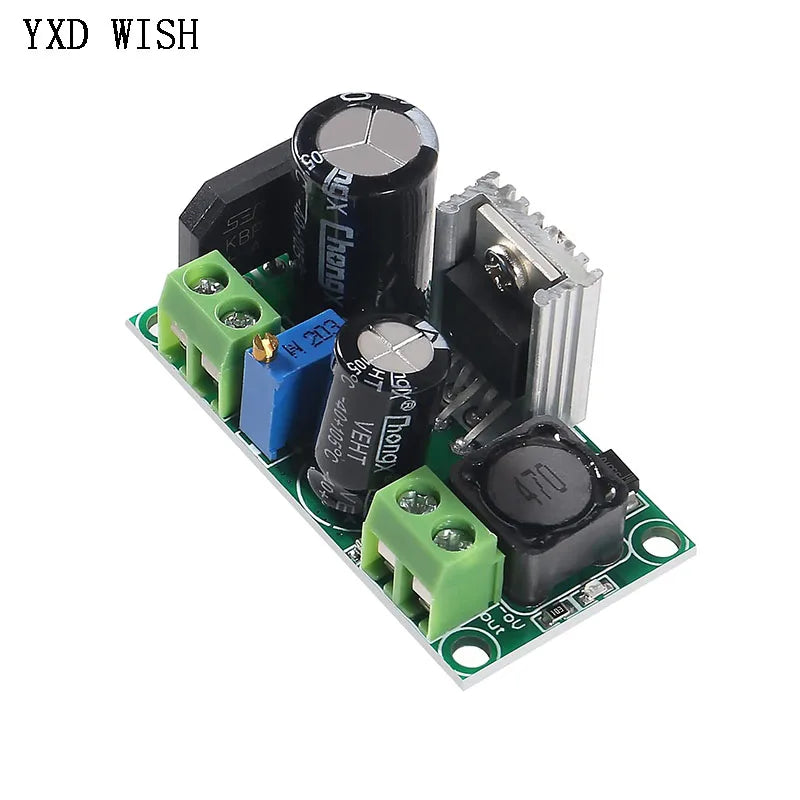 10pcs Low-voltage AC-DC Step-down Power Module DC-DC Adjustable Voltage Regulator LM2596HV Power Module  LM2596 Buck Converter